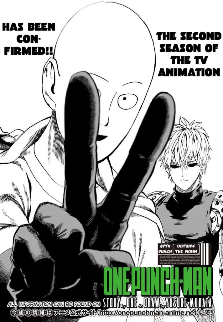 One Punch Man Chapter 67 | Read Full Online Manga 1 one punch man ch67 page01